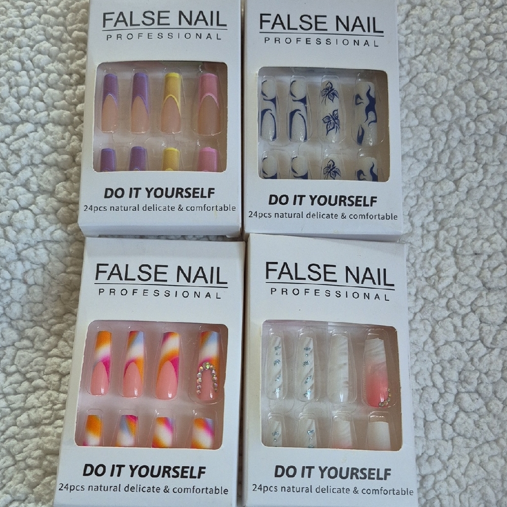 Colorful False Nail Set